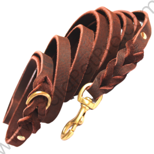 Training Leather Dog Leash - 6 ft - 1/2 in - #LLEASH_002
