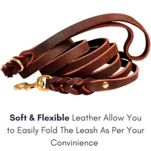 Training Leather Dog Leash - 6 ft - 1/2 in - #LLEASH_002 - Image 4