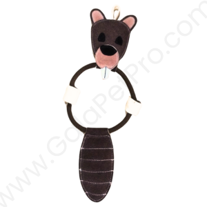 Leather Dog Toys Bear-10 inch-#LTOY_015