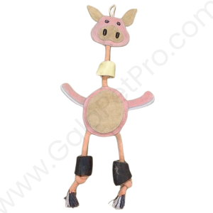 Leather Dog Toys Cow-10 inch-#LTOY_017