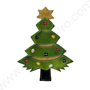 Leather Dog Toys Christmas Tree-8.5 inch-#LTOY_018