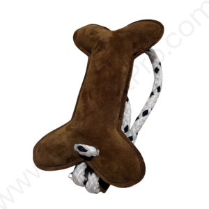 Leather Dog Toys Bone-8 inch-#LTOY_019