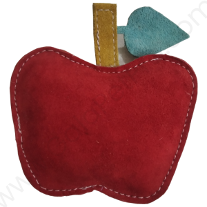 Leather Dog Toys Apple-5 inch-#LTOY_002