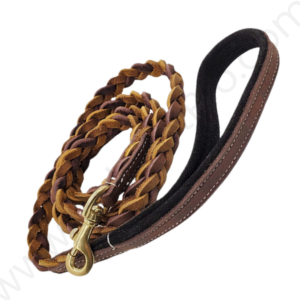 Knotted Leather Dog Leash - 6 ft - 3/4 in - #LLEASH_005