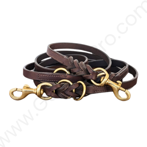 Multifunction Leather Dog Leash - 8 ft - 5/8 in - #LLEASH_008