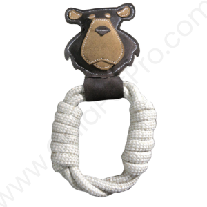 Leather Dog Toys Bear-10 inch-#LTOY_006