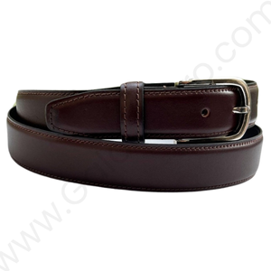 Leather Profile Belt - AP/045 - Tan, Blue, Brown, Black and Cherry - Image 3