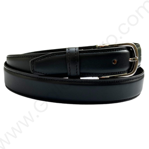 Leather Profile Belt - AP/045 - Tan, Blue, Brown, Black and Cherry - Image 2