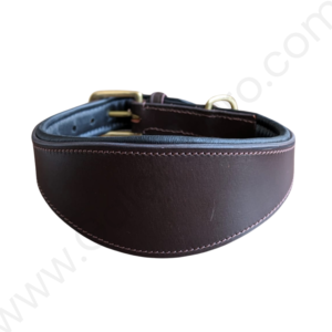 Leather Dog Collar Grey Hound - #LCOLLAR_021