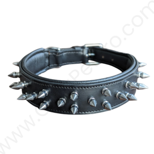 Leather Dog Collar Spikes - LCOLLAR_023