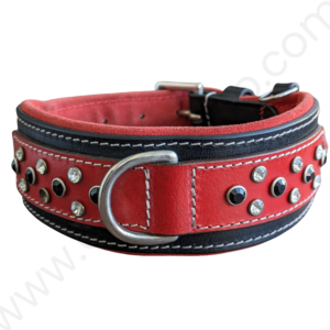 Leather Dog Collar Studded - #LCOLLAR_025