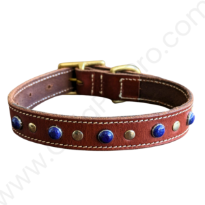 Leather Dog Collar Studded - #LCOLLAR_027