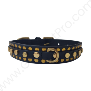 Leather Dog Collar Studded - LCOLLAR_036
