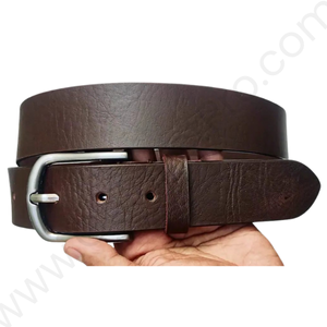 Leather Casual Belt - AP/020 - Black and Brown - Image 2