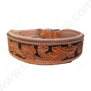 Leather Dog Collar Carving - #LCOLLAR_005