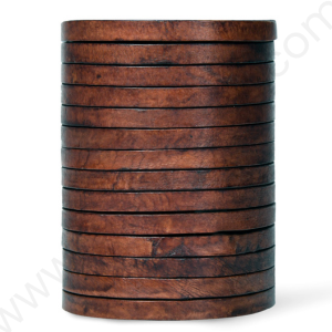 Flat Leather Cord for Jewelry Making, Leather Cord for Crafting, Necklace, Bracelets, Braiding, Wraps (Color-Brown) - #LCF_BR - Image 2