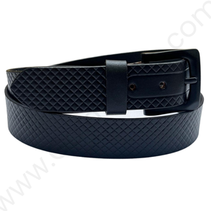 Leather Casual Belt - AP/037 - Black - Image 2