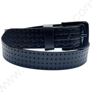 Leather Casual Belt - AP/037 - Black - Image 4
