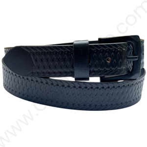 Leather Casual Belt - AP/037 - Black - Image 3