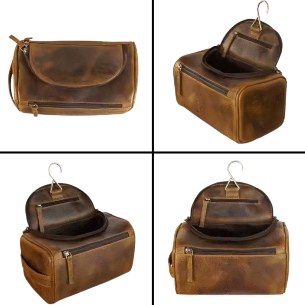 Leather Toiletry Bag - #LB_001 - Image 5